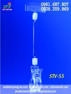 Kẹp Mica Trong Suốt Thân Dài Hiển Thị Bảng Giá STV55