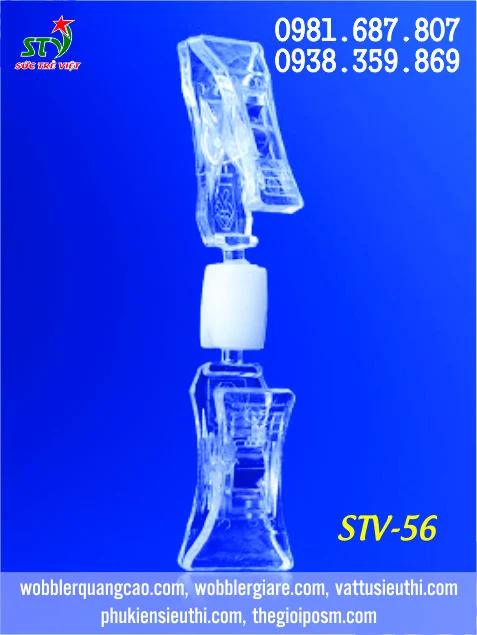 Kẹp Mica Trong Suốt Hai Đầu STV56