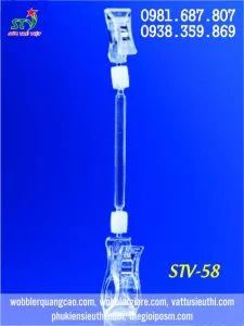 Kẹp Mica Thân Dài Trưng Bày Thông Tin STV58