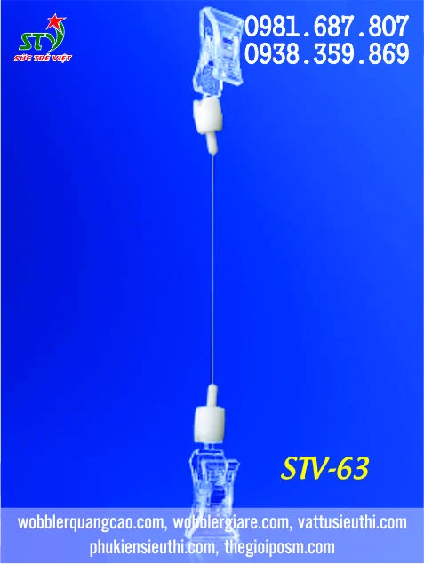 Kẹp Cá Sấu Hiển Thị Bảng Giá Thân Thép STV63