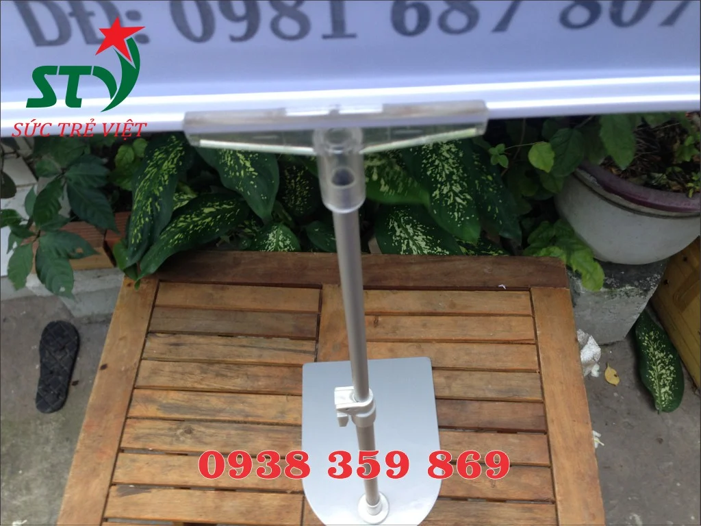 chân bảng giá, khung bảng giá, kẹp bảng giá