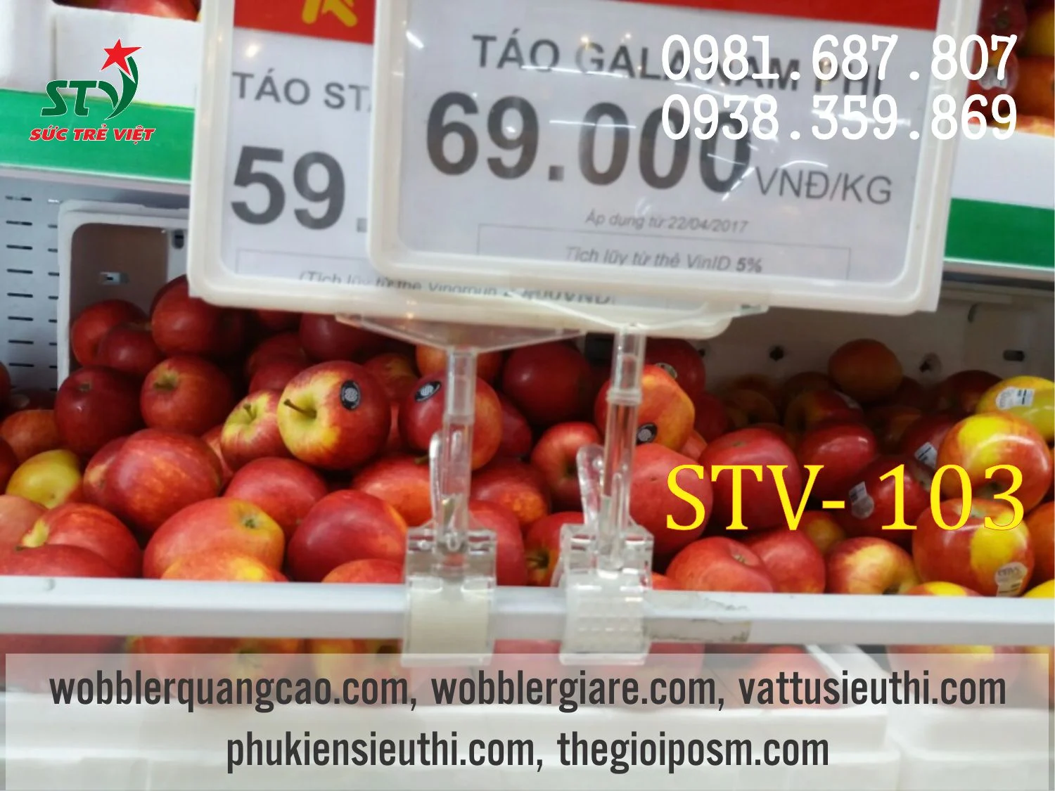 Kẹp khung bảng giá