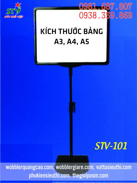Chân bảng giá siêu thị STV 101