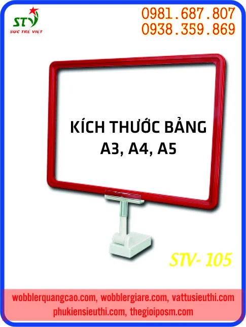 Kẹp khung bảng giá a3,a4,a5