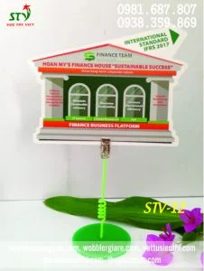 Wobbler Để Bàn STV12 Đế Nhựa Kẹp Kim Loại