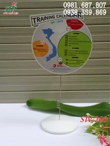 Wobbler Để Bàn Đế Nhựa STV200 Thân Lò Xo Cao