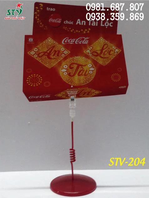 Wobbler để bàn đế nhựa STV204