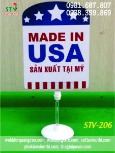 Wobbler để bàn đế nhựa STV 206