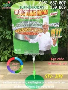 Wobbler để bàn Súp Nền Knorr