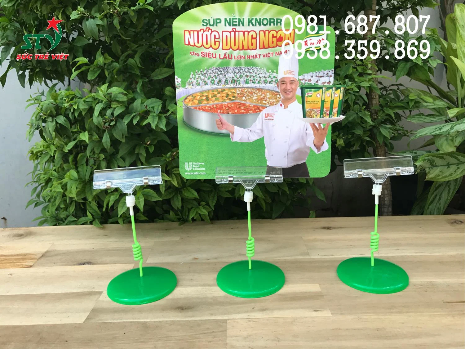 Lò xo bọc nhựa của Wobbler để bàn Súp Nền Knorr