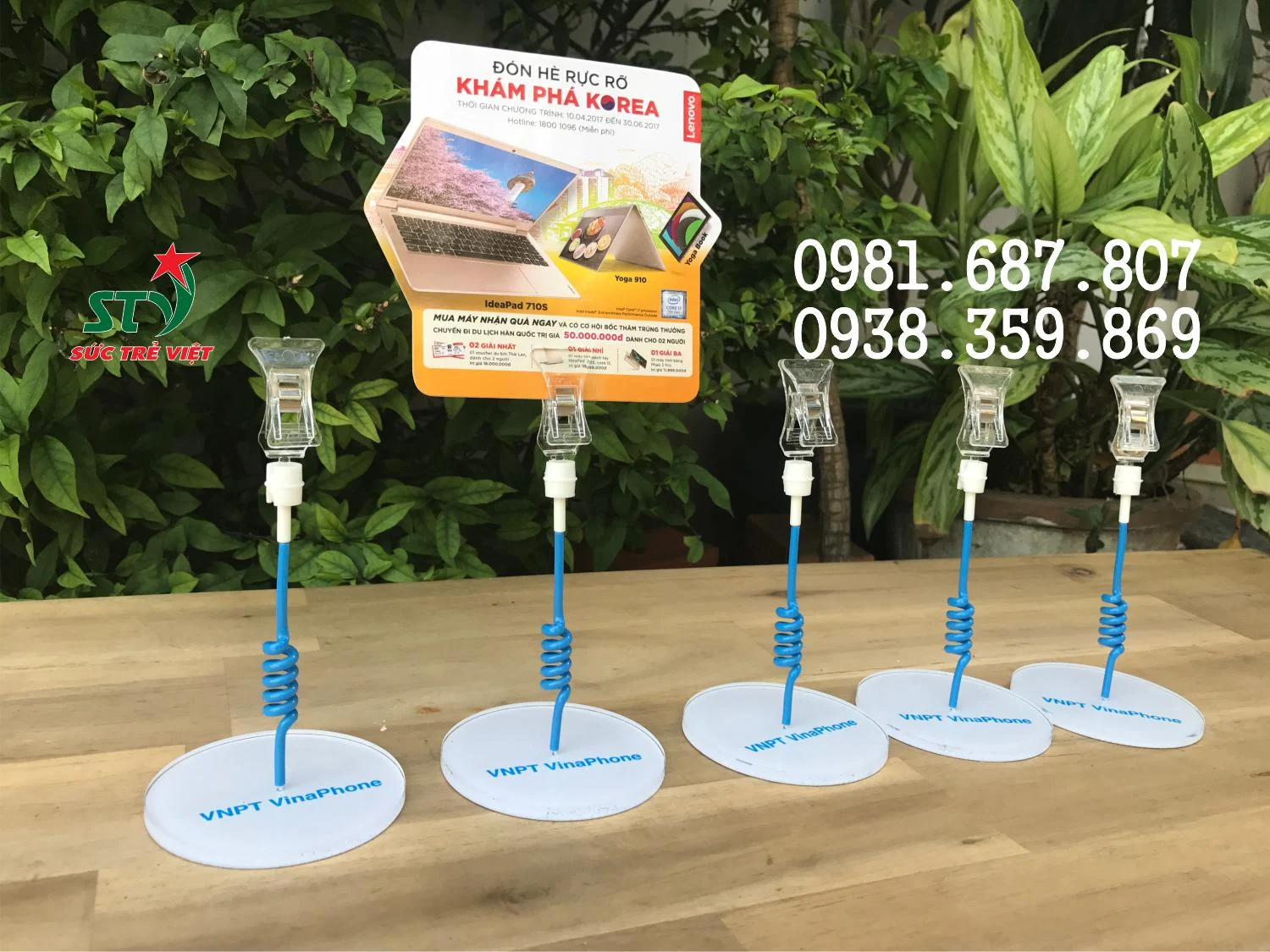 Mỏ kẹp trong suốt của Wobbler để bàn VNPT Vinaphone STV 22