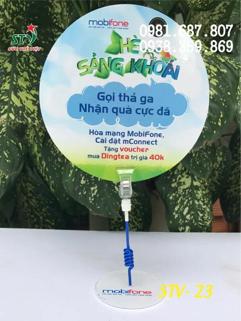 Wobbler để bàn MOBIFONE STV 23