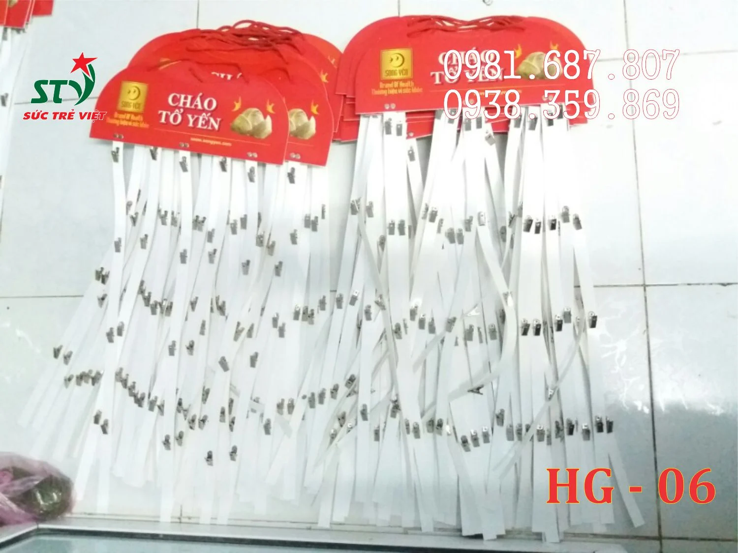 Hanger quảng cáo Cháo Tổ Yến