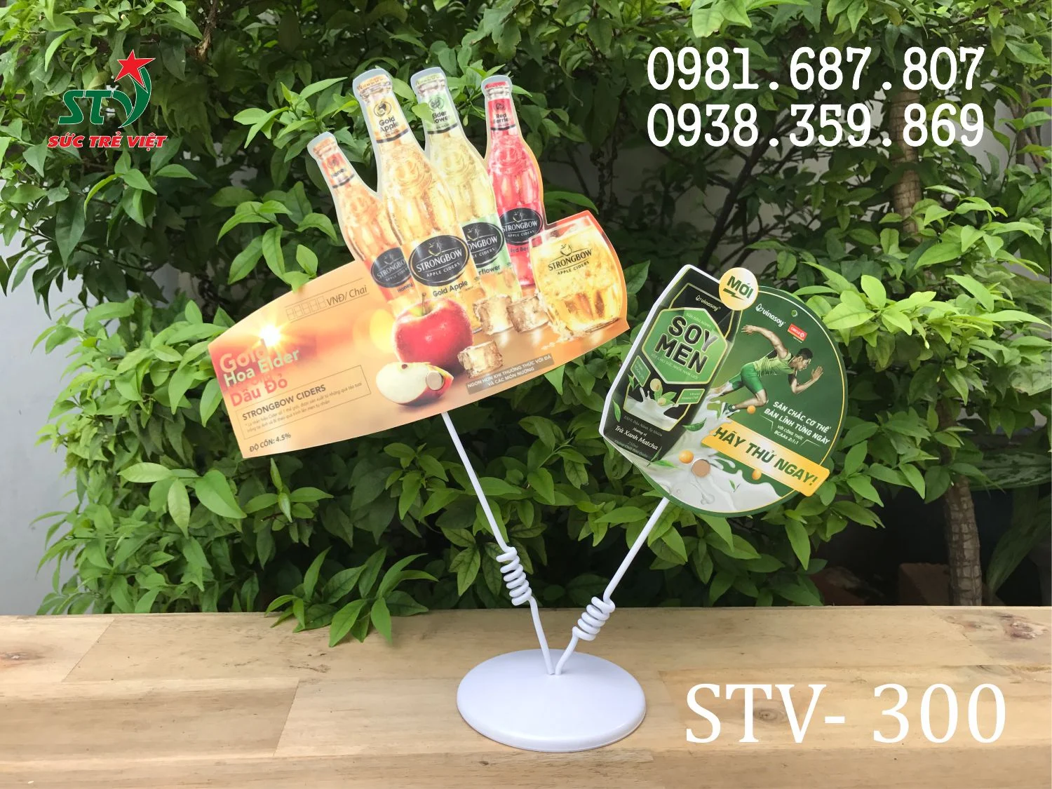 Hai lò xo bọc nhựa của Wobbler để bàn 2 nhánh STV 300
