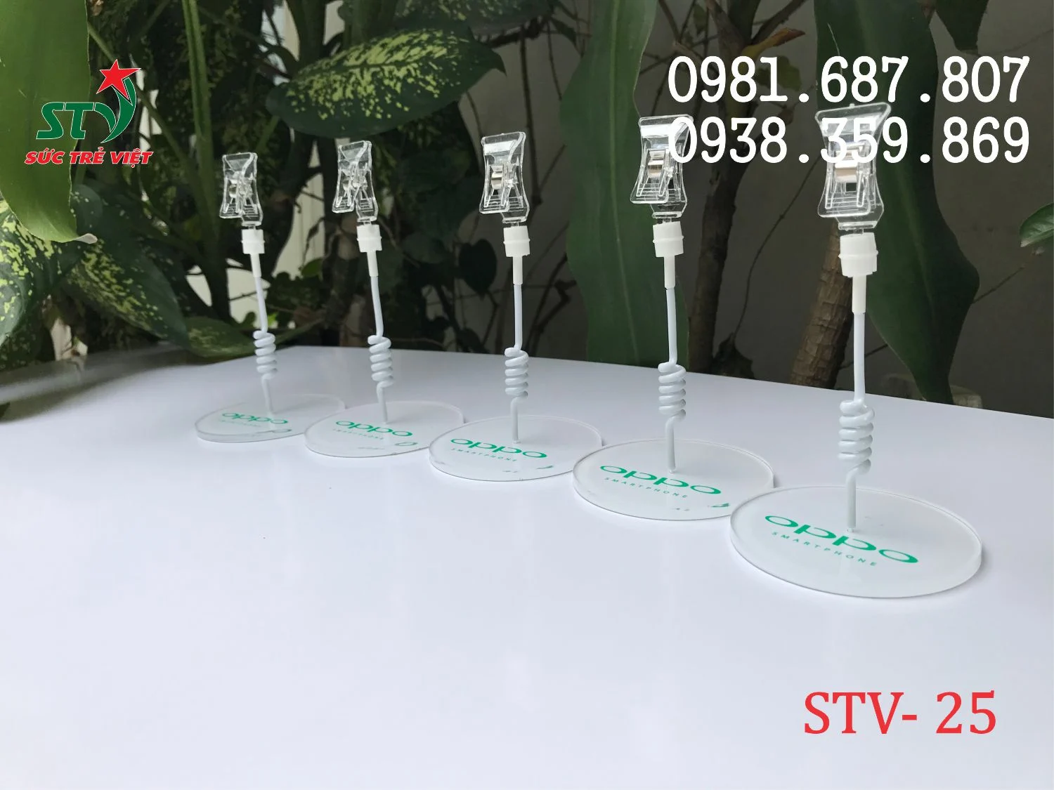 Chân đế mica của Wobbler để bàn điện thoại OPPO