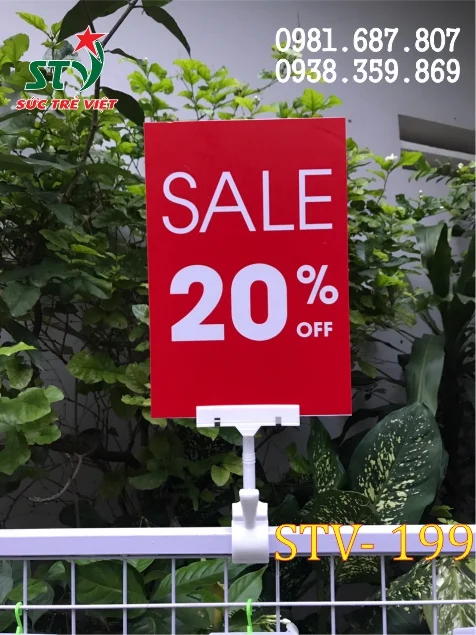 Kẹp bảng giá STV 199