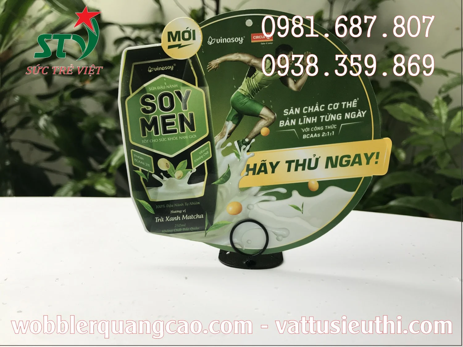 Mẫu Wobbler để bàn chân kim loại STV500