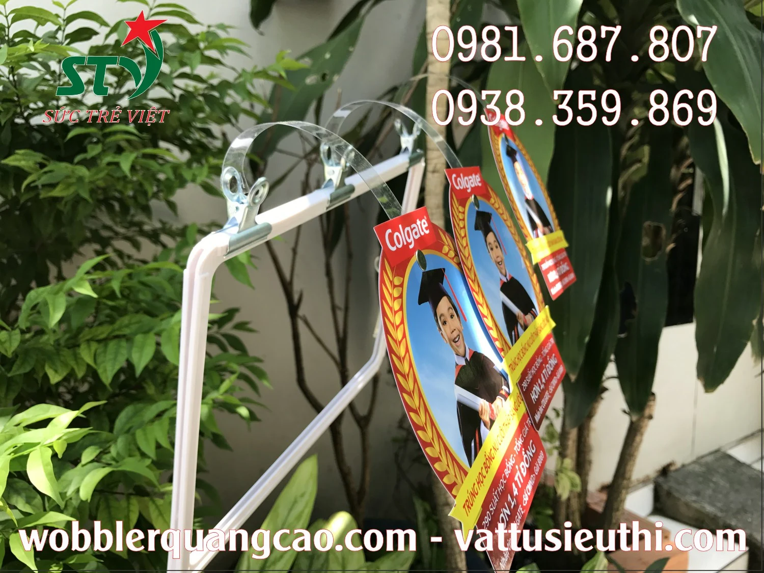 Kẹp cầu nhựa quảng cáo được thiết kế theo kích thước mặt in