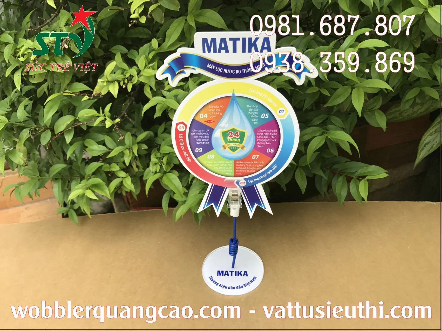 Chân đế mica STV29 có thể in logo thương hiệu