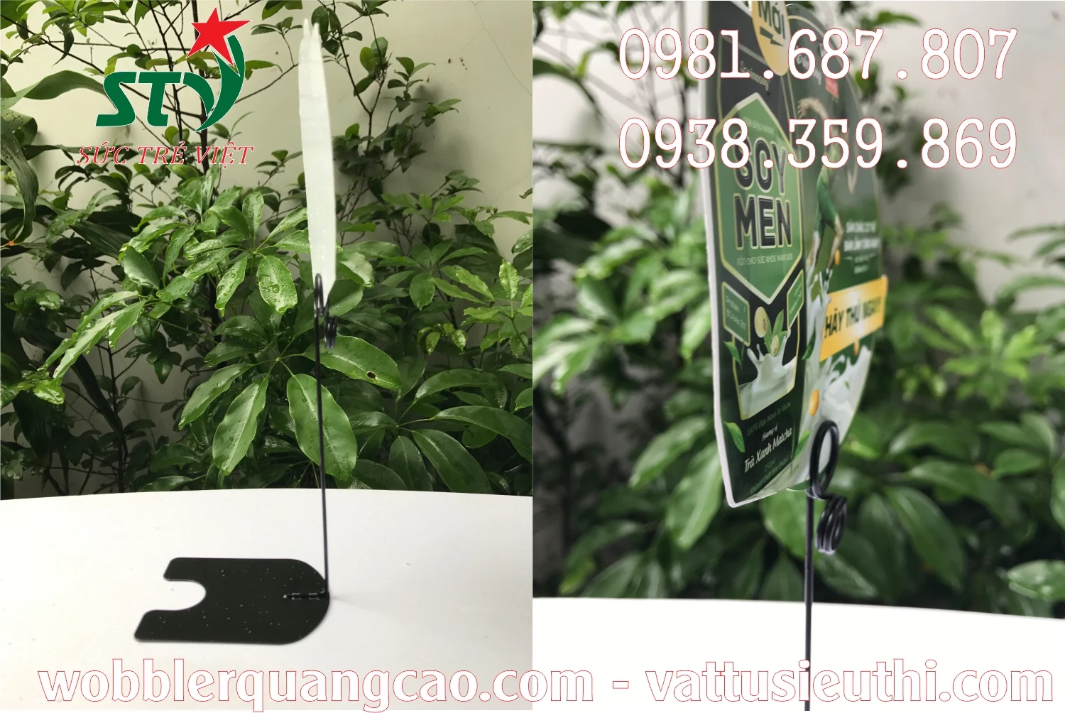 Wobbler đế inox STV500 có thể xi mạ nhiều màu