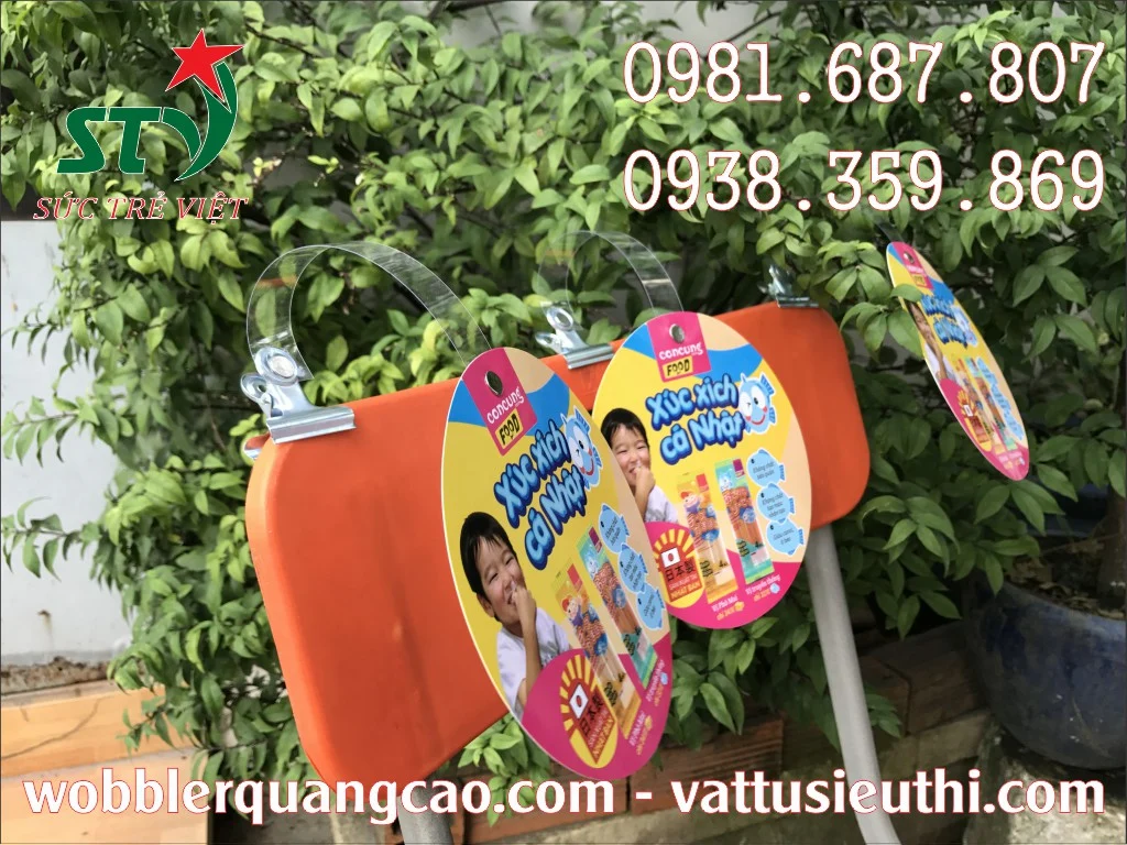 Độ cong của Wobbler cầu nhựa được gia công theo kích thước tờ in