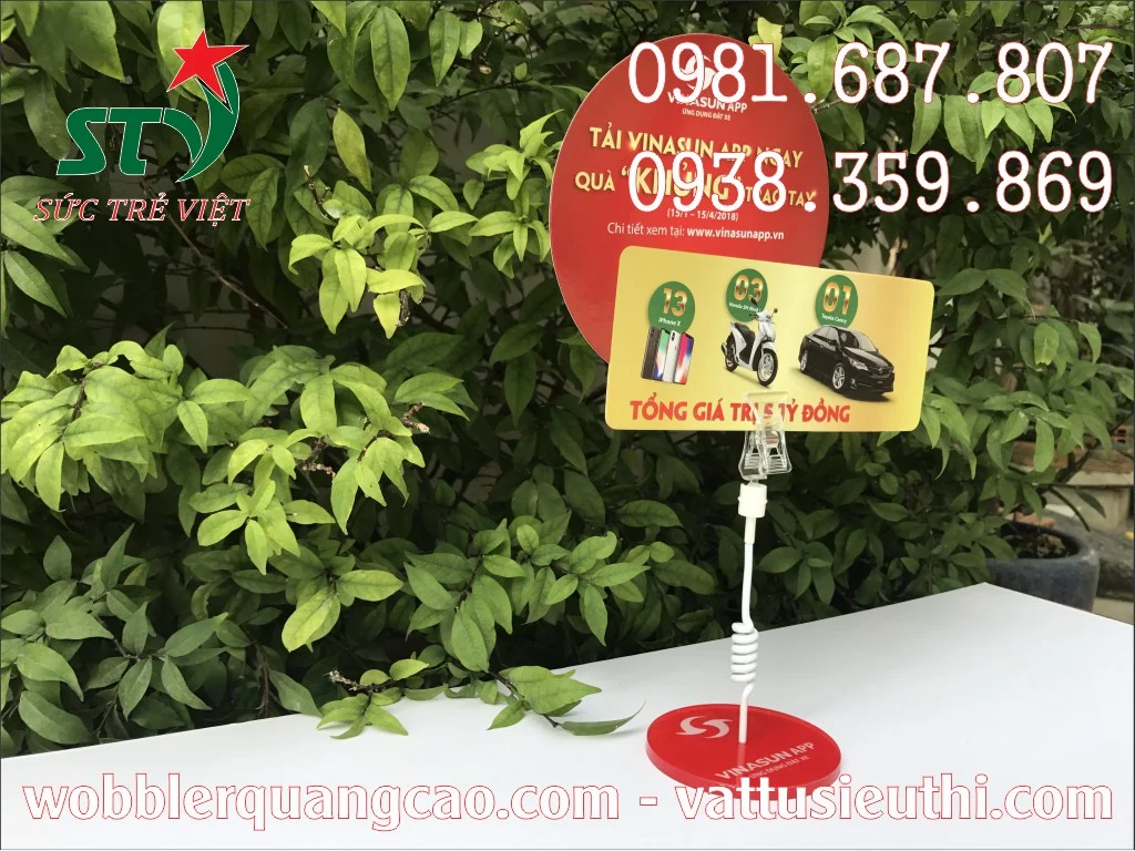 Wobbler quảng cáo mica