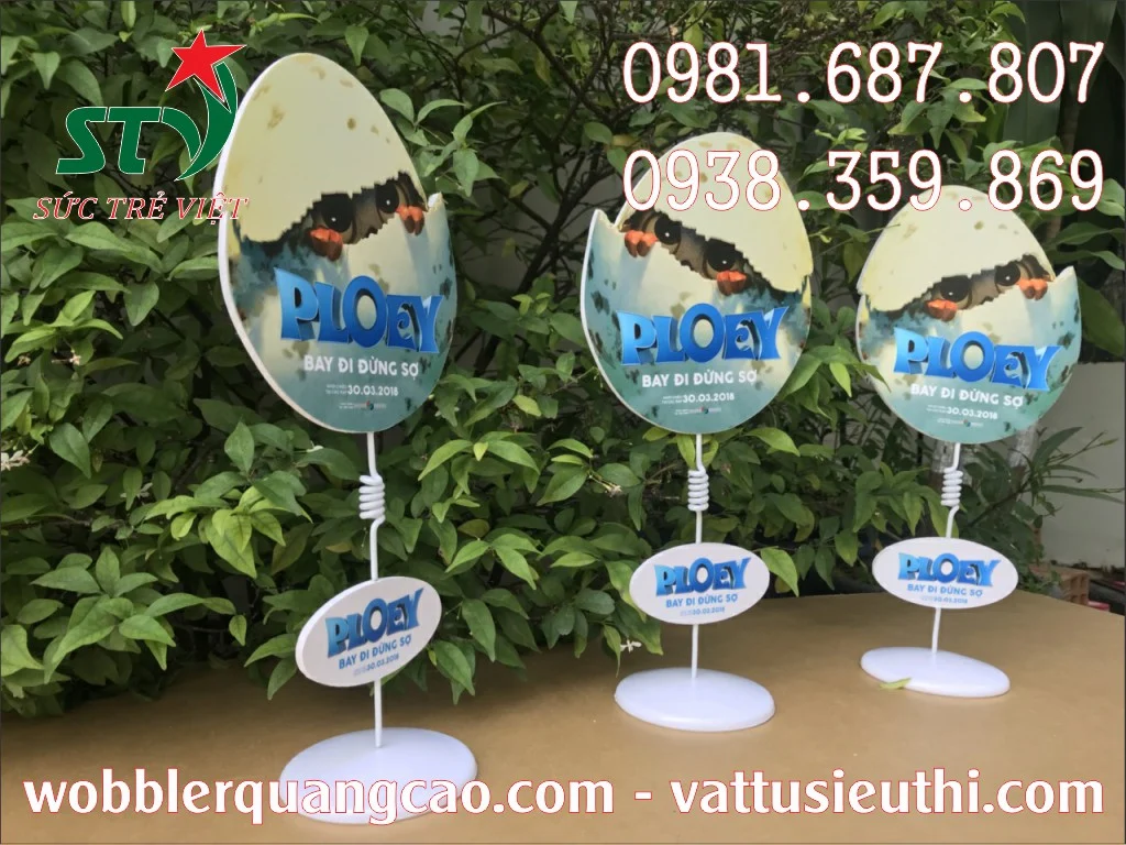Wobbler quảng cáo STV210 có chân đế chắc chắn