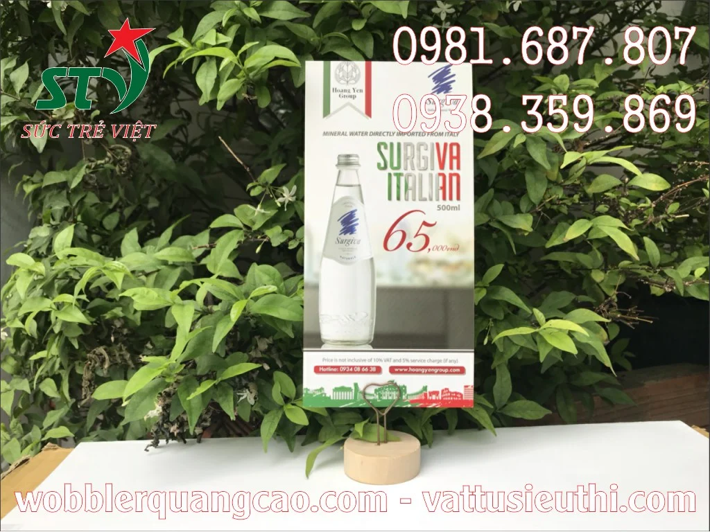 Wobbler để bàn đế gỗ STV153 sản xuất từ gỗ nguyên khối