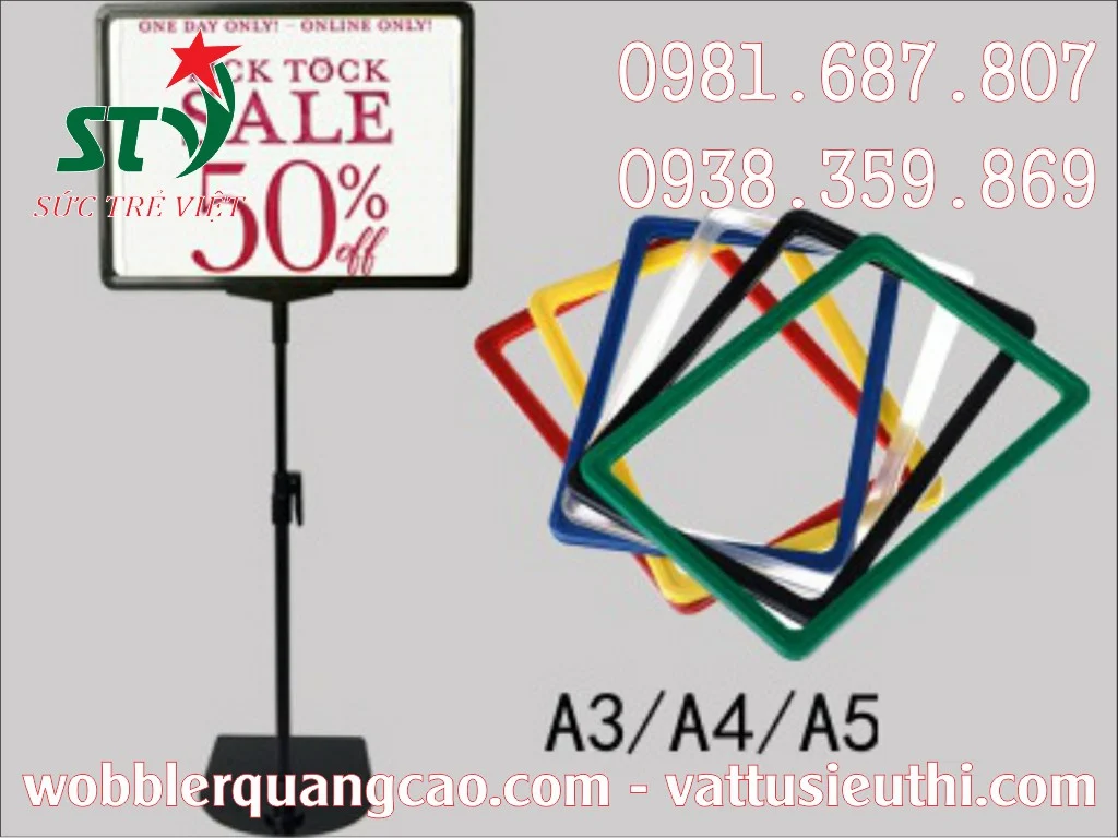 Bảng giá siêu thị chân đứng