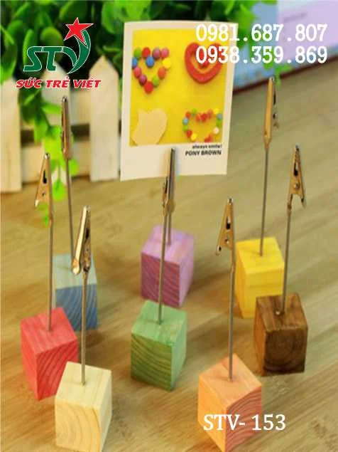Wobbler để bàn đế gỗ STV 153