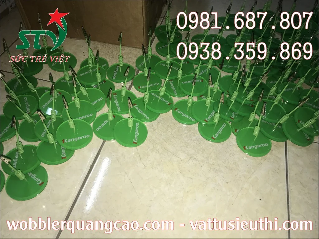 Wobbler để bàn Kangaroo đế mica