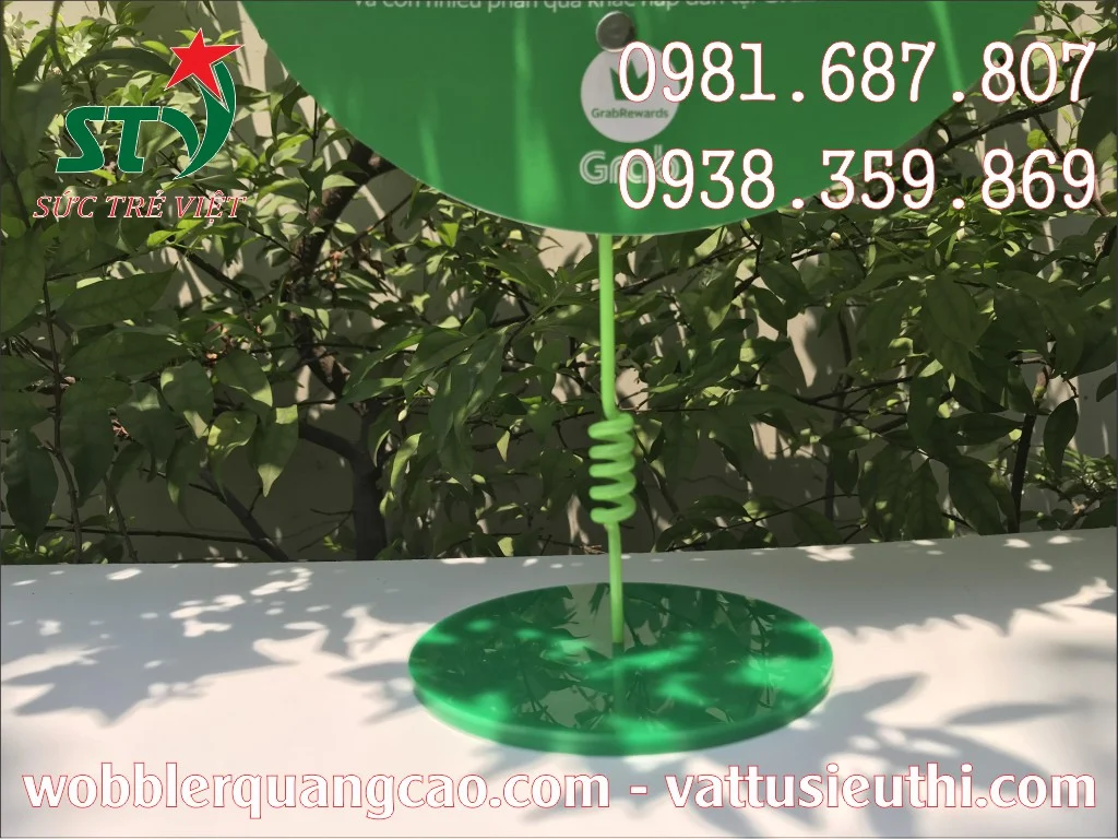 Gia công wobbler quảng cáo Grab