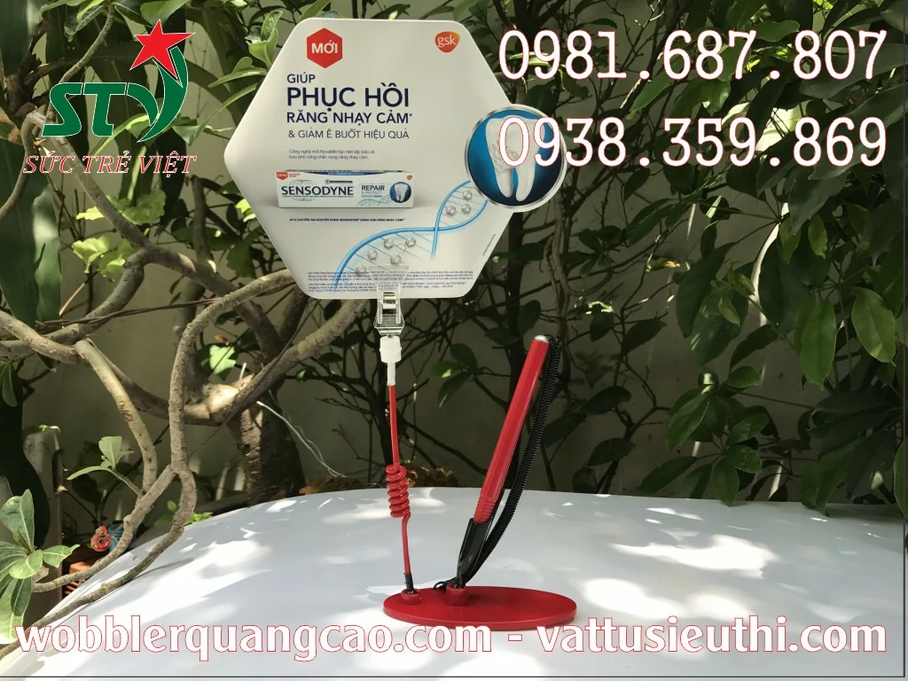 Wobbler để bàn có bút STV303 Sensodyne