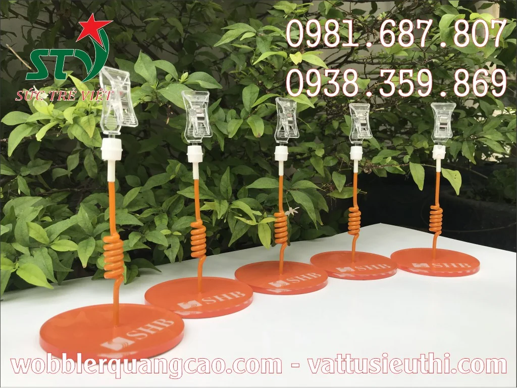 Wobbler để bàn ngân hàng SHB