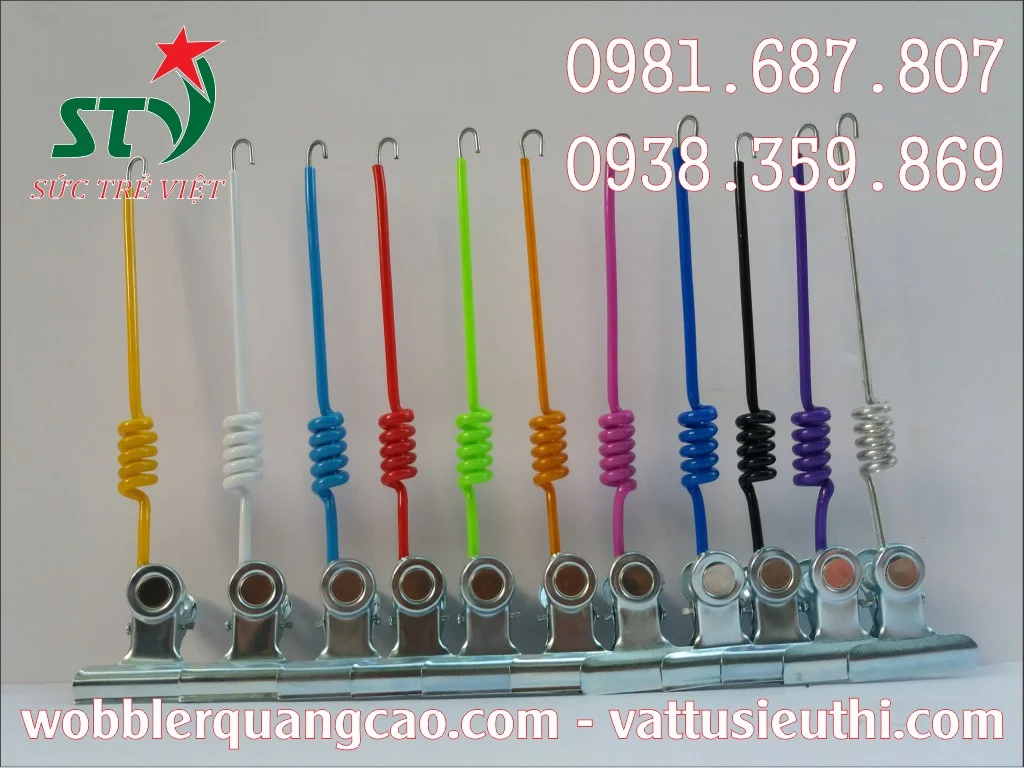Lò xo bọc nhựa quảng cáo