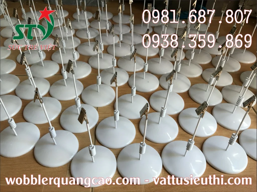 Wobbler để bàn đế nhựa STV212