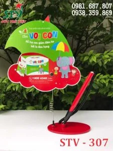 Wobbler để bàn gắn bút bi STV307