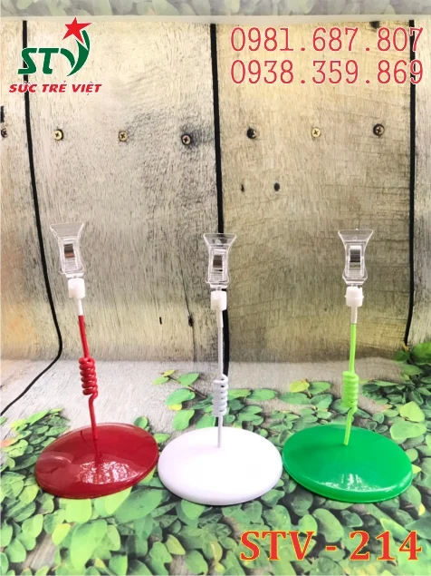 Wobbler để bàn đế nhựa