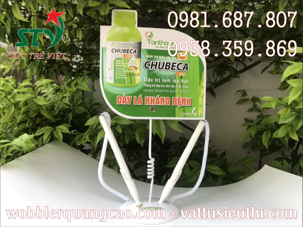 Wobbler để bàn quảng cáo STV310
