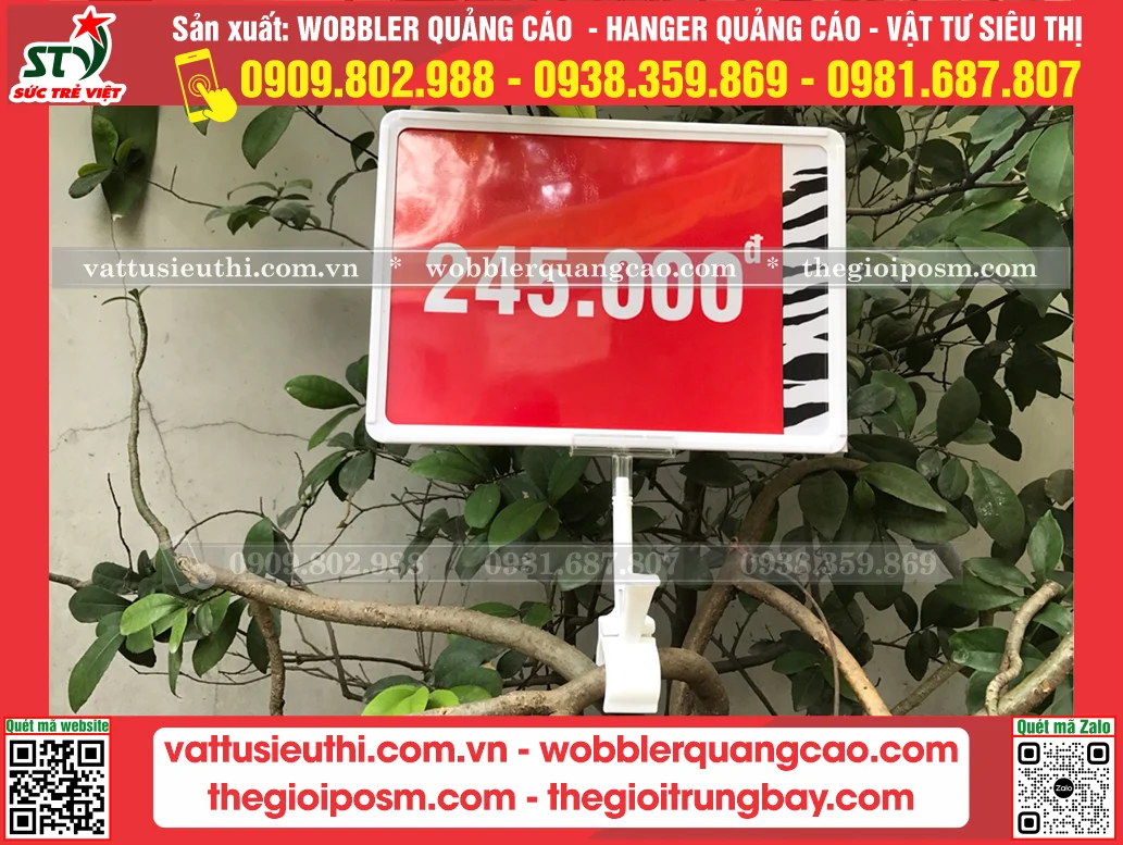 Kẹp khung bảng giá 1
