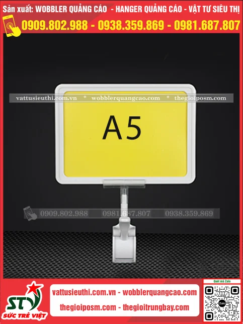 Kẹp bảng giá khung A5