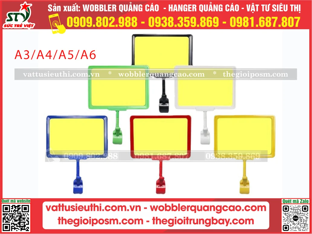 Kẹp khung bảng giá 11