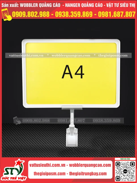 Kẹp bảng giá khung A4
