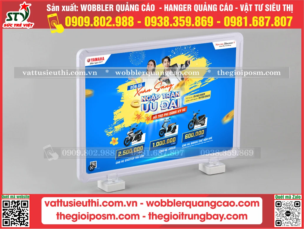 Khung bảng giá đế nam châm 4