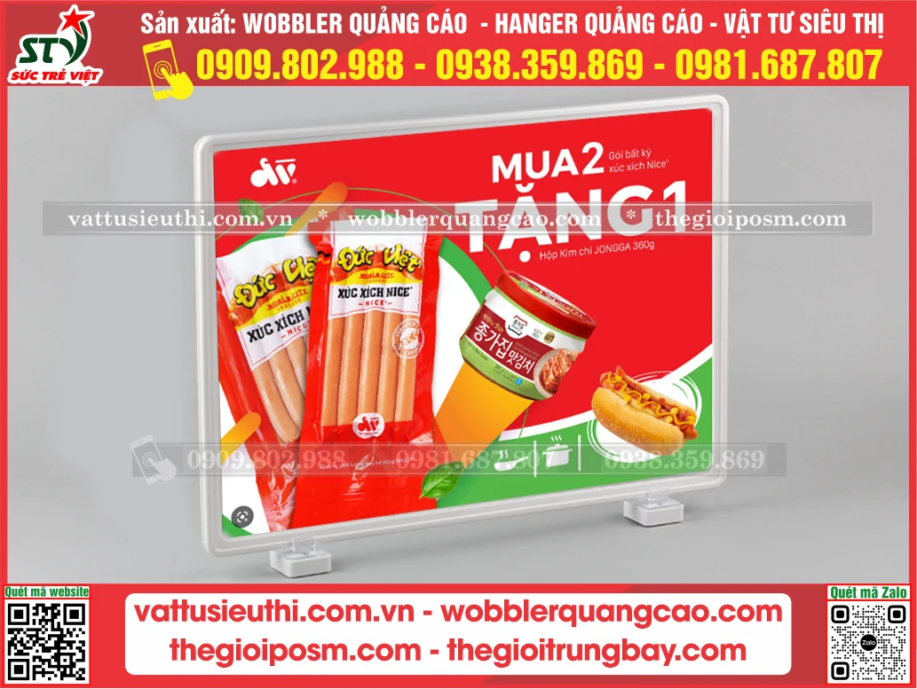 Khung bảng gía đế nam châm A5