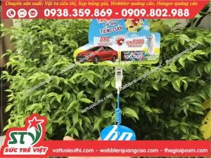 wobbler để bàn đế mica 4