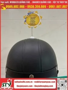 Wobbler Gắn Nón Bảo Hiểm – Nụ cười BIDV – Phong cách giao dịch BIDV